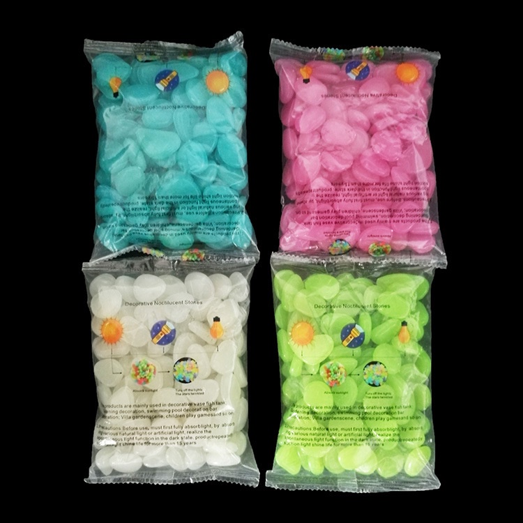 Đá Dạ Quang Nhiều Màu Sắc Trang Trí Bể Cá, Chậu Cây, Sân Vườn