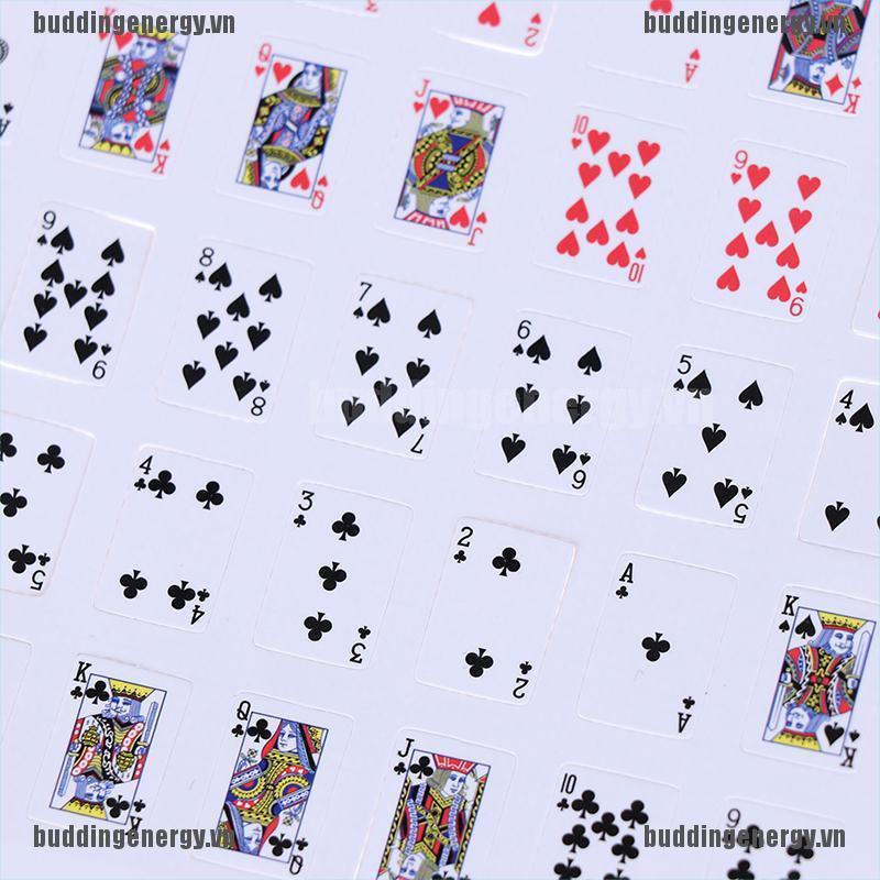 Bài Poker Mini Tỉ Lệ 1:12 Dùng Để Trang Trí Nhà Búp Bê Tiện Dụng