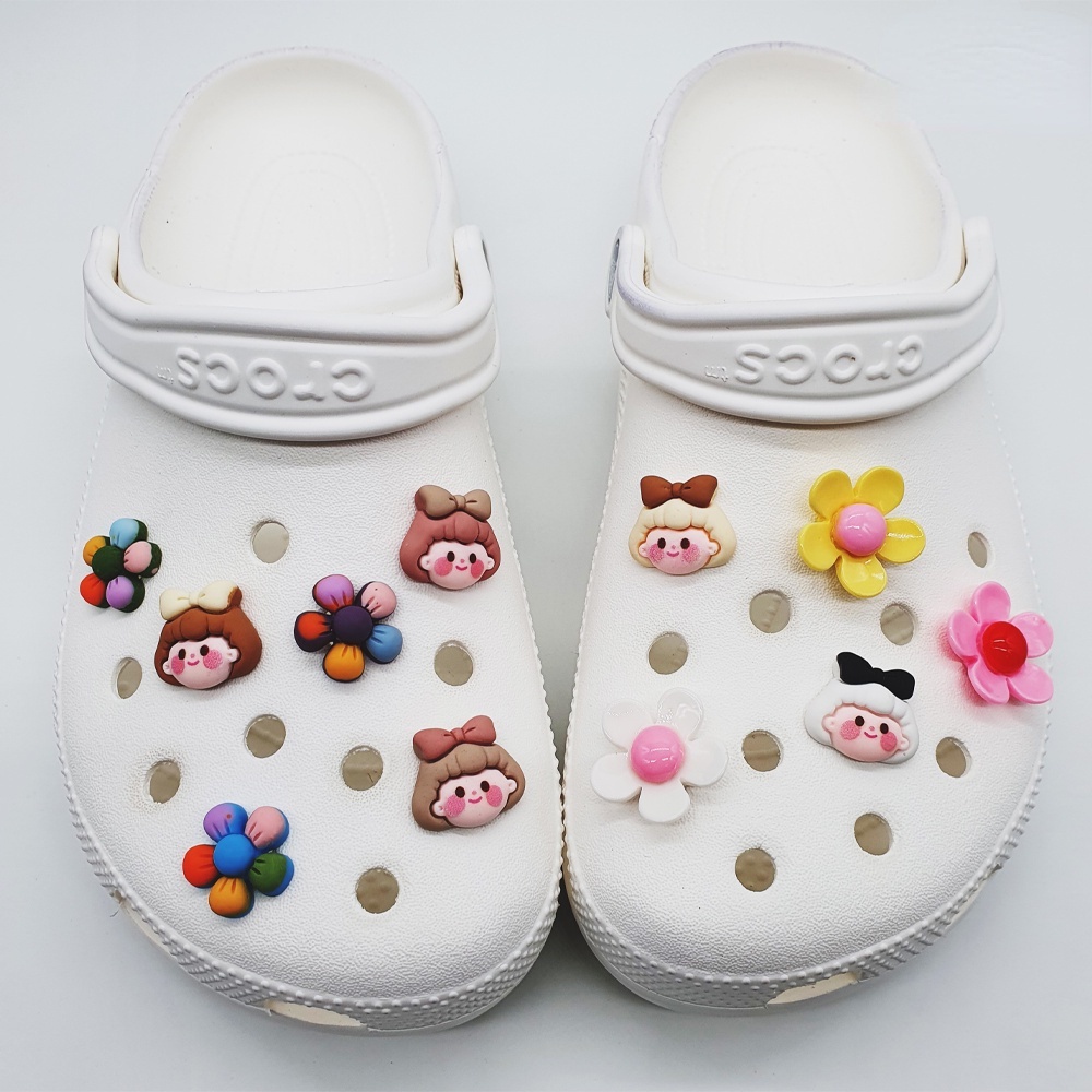 Phụ Kiện Trang Trí Giày Crocs Hình Giày Jibbitz Hoạt Hình Dễ Thương Diy