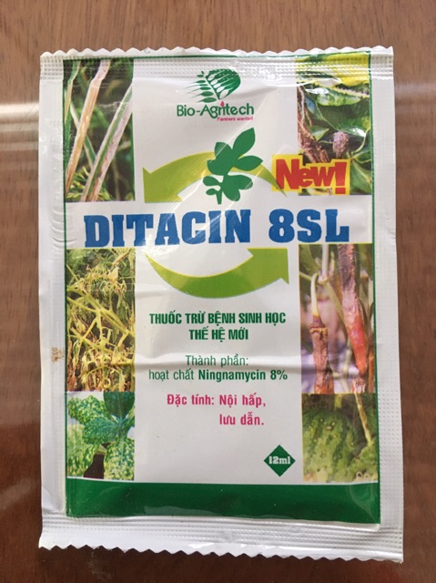 Ditacin 8SL đặc trị vi khuẩn gây bệnh cho cây.