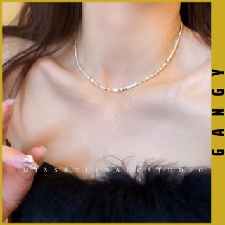 Dây chuyền bạc nữ chuỗi hạt lấp lánh