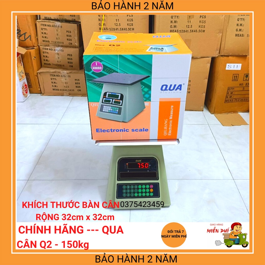 cân điện tử tính tiền Q2-150kg dạng đồng hồ ( bảo hành 24 tháng )