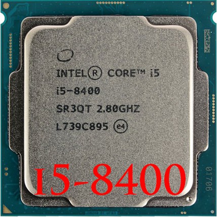 Bảo Hành 12 Tháng CPU Intel Core i5-8400 2.8GHz up to 4.0GHz, 6 nhân 6 luồng, 9MB, 65W hàng tháo máy bộ