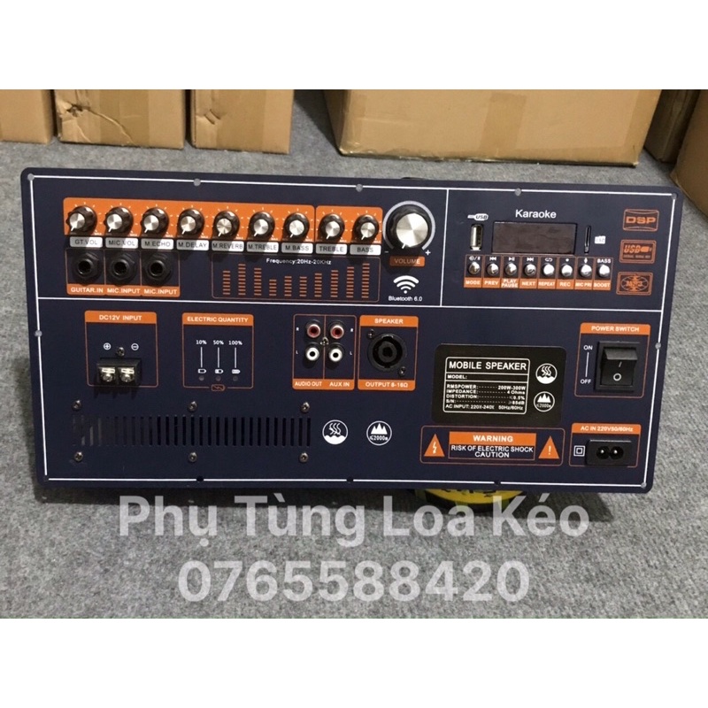 Mạch Loa Kéo YD-3255 Echo Reverb 520w Đôi có Quạt