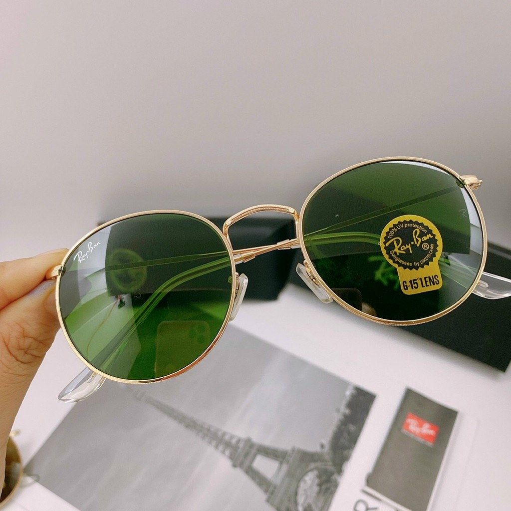 ❤💯[SIÊU ĐẸP] MẮT KÍNH THỜI TRANG❤💯❤ FROM TRÒN GỌNG MẠ VÀNG❤💯❤ RAY BAN XANH X5560 TRÀ T6065 XANH 2 LINE L7075