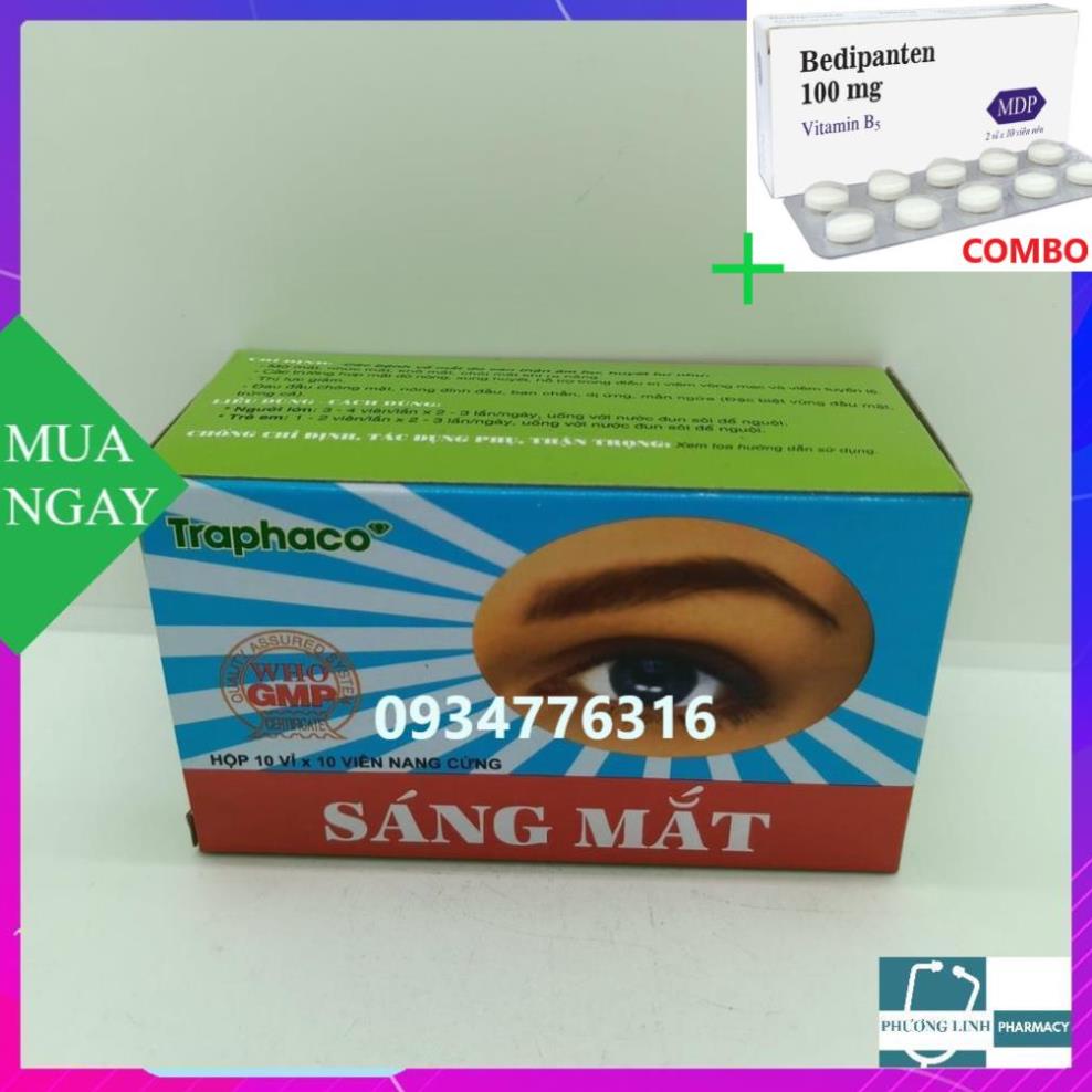 Combo Bedipanten 100mg +  VIÊN SÁNG MẮT TRAPHACO