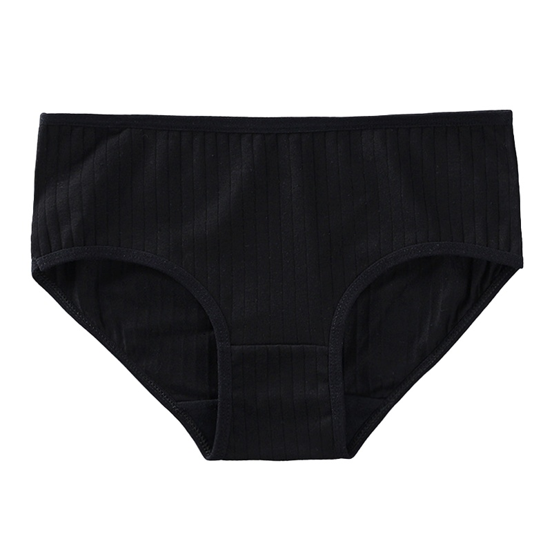 1 Quần Lót Cotton Mềm Mỏng Thoáng Khí Màu Trơn Cho Bé Gái Tuổi Teen