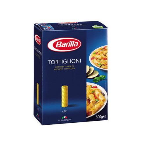 Nui ống tre lớn số 83 Barilla Tortiglioni – hộp 500gr