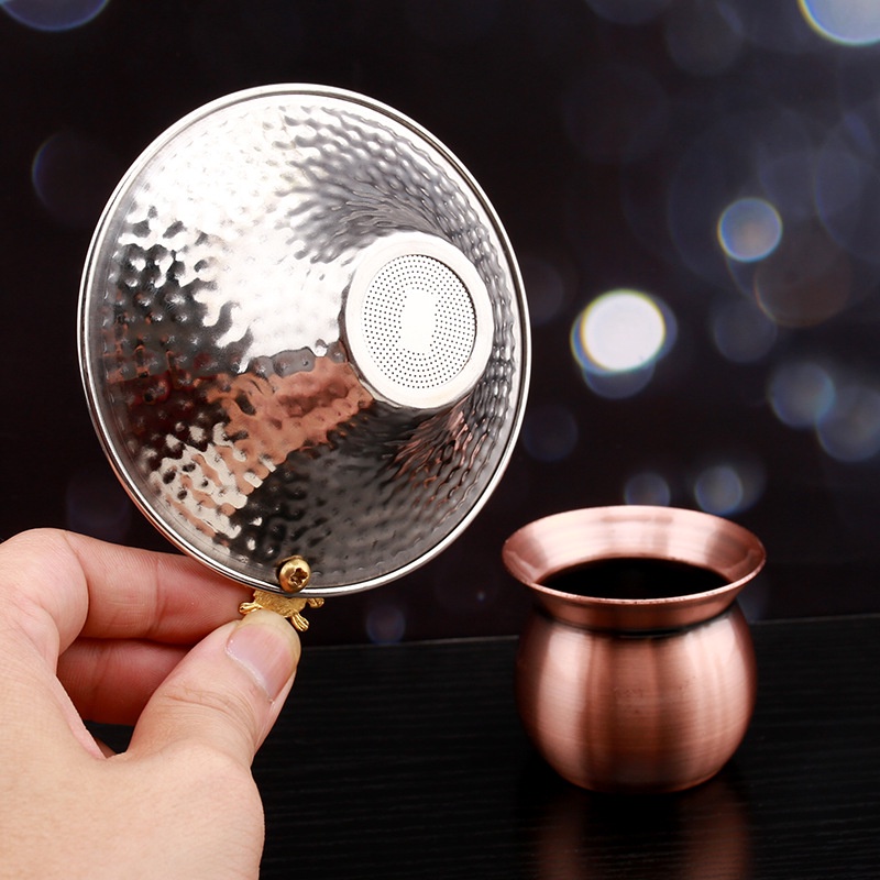 Lọc trà, lược trà bằng inox 304 gắn cá vàng