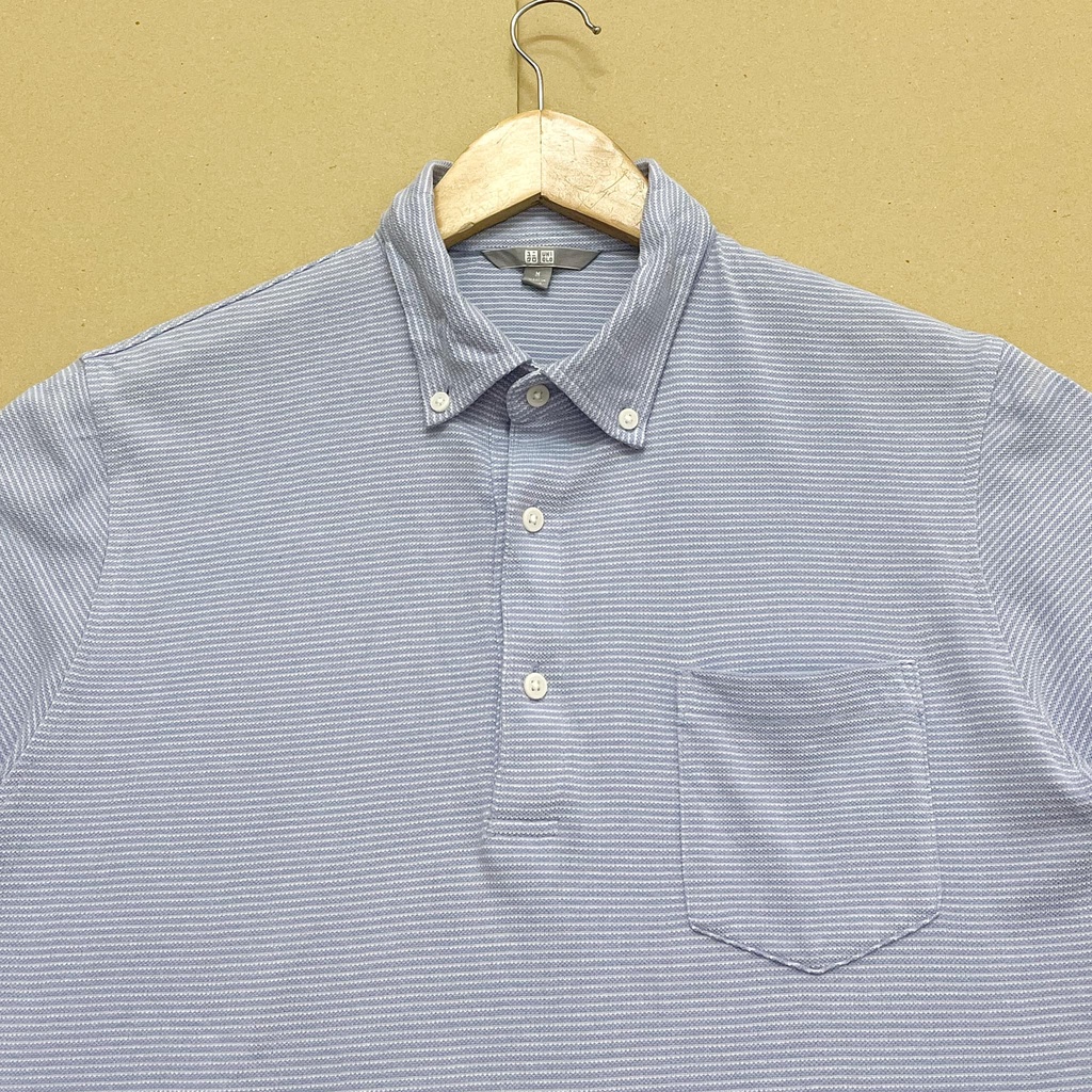 Áo Polo Nam Cổ Bẽ Uniqlo 2Hand , Áo Thun Polo Nam Ngắn Tay Unisex
