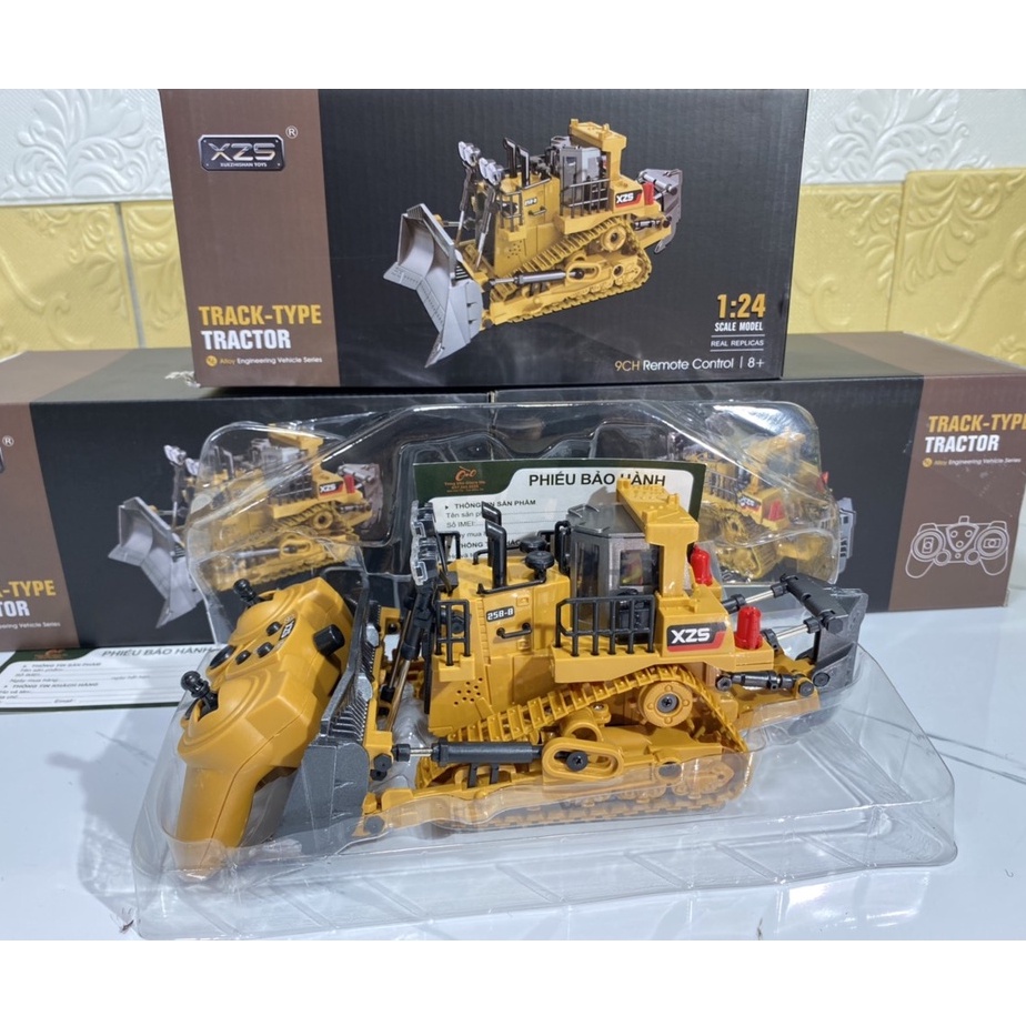 Xe ủi điều khiển từ xa bánh xích siêu vip, dòng xe vip được cấu tạo hợp kim vô cùng chắc chắn là dòng xe đẹp nhất