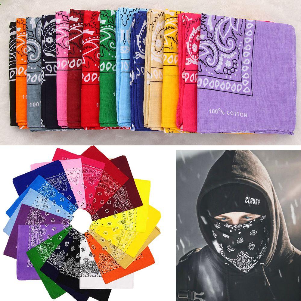 MAYSHOW Khăn Trùm Mặt Thể Thao Hình Vuông Họa Tiết Paisley