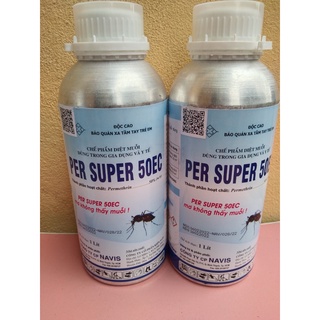 Thuốc phun muỗi y tế persuper 50 ec chai 1 lít