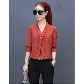 Áo Sơ Mi Công Sở Nữ Dài Tay