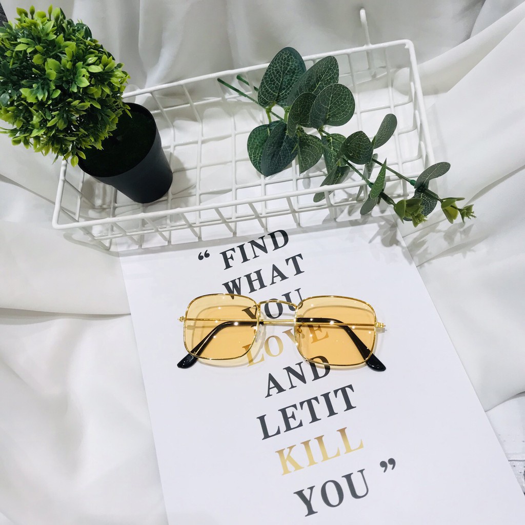 Mắt Kính Thời Trang Hot Trend Vuông 204 Nhiều Màu Cực Hot - Hazo