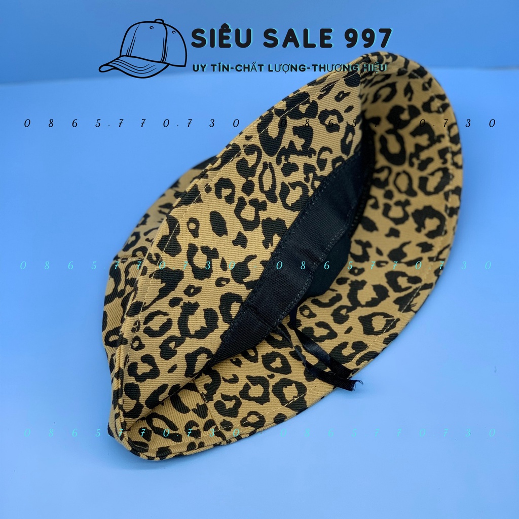 MŨ BO DẠNG NỒI CỤP HỌA TIẾT DA BEO HÀNG NHẬP QC THỜI TRANG CAO CẤP