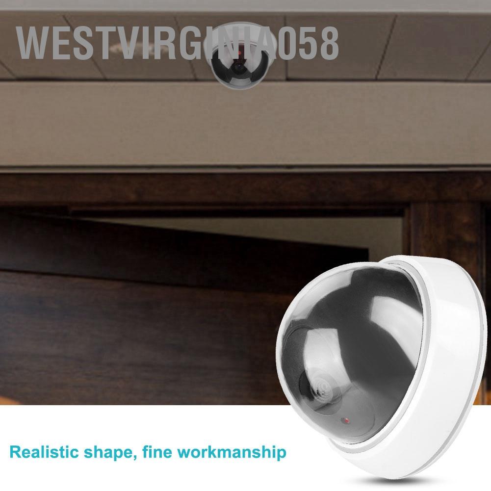 Hàng Hot Máy ảnh mô phỏng mái vòm Giả mạo Màn hình an ninh giả Cảnh báo Đèn LED nhấp nháy Hàng giao ngayWestvirginia058
