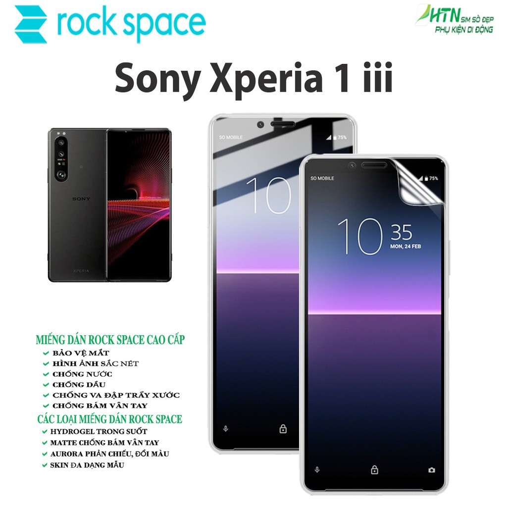 Miếng dán PPF Sony Xperia 1 iii cao cấp rock space dán màn hình/ mặt sau lưng full bảo vệ mắt, tự phục hồi vết xước