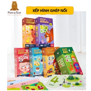 Bộ xếp hình TOI ghép nối dành cho bé từ 18m giúp tăng khả năng quan sát đồ chơi giáo dục thông minh SHOP MẸ GẤU