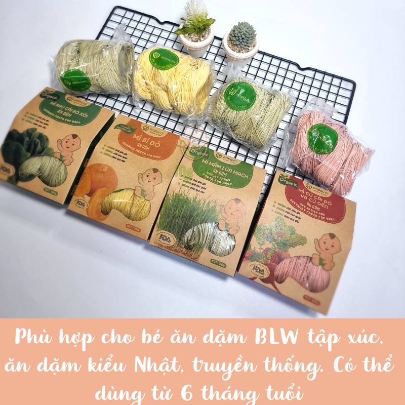 [Anpaso] Mì ăn dặm hữu cơ củ cải đỏ và củ dền cho bé ăn dặm BLW, truyền thống, kiểu Nhật từ 7 tháng tuổi