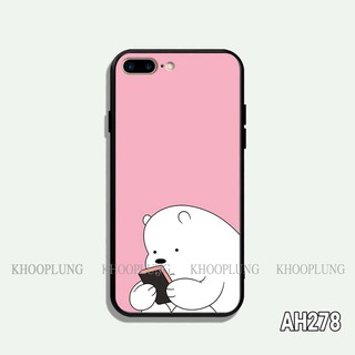 Ốp lưng iPhone 7 Plus - iPhone 8 Plus in hình gấu