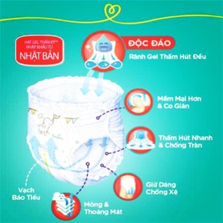 Tã/quần bỉm Pampers giữ dáng mới L54, M60