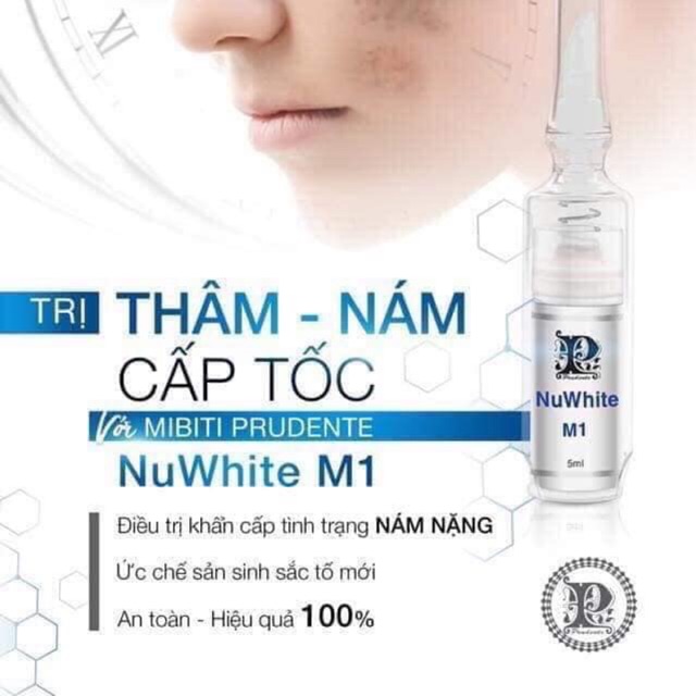 MIBITI PRUDENTE NUWHITE M1 - Kem Làm Mờ Vết #Nám Khẩn Cấp #NuWhite M1....