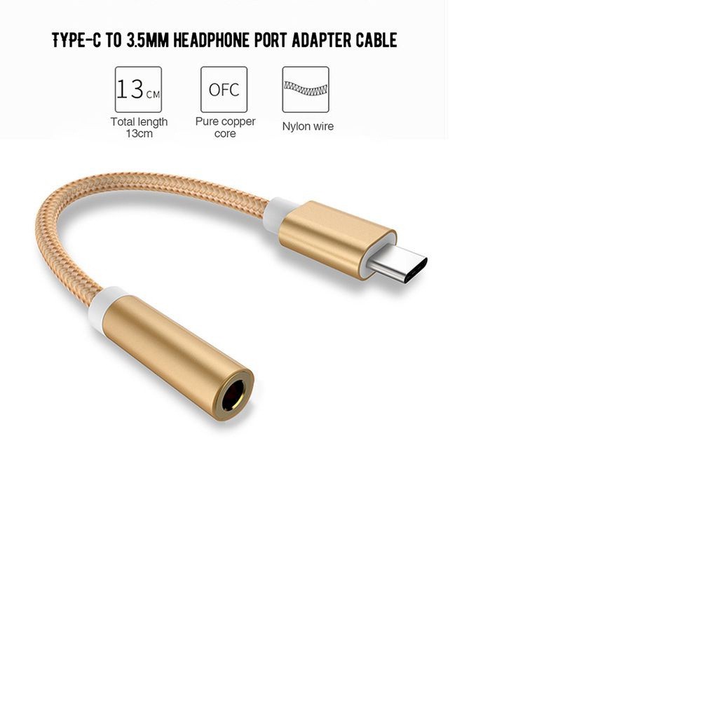 Cáp Chuyển Đổi Type-C Sang 3.5mm - Cáp chuyển đổi âm thanh tai nghe USB 3.1 Type-C sang 3.5mm