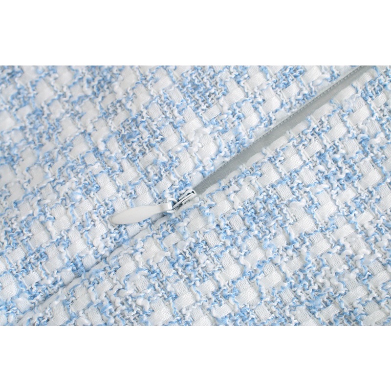 PINKYLA - Chân váy dài midi vải Tweed