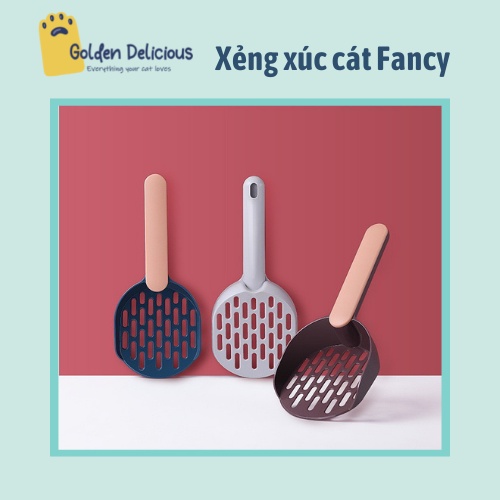 Xẻng Xúc Cát Mèo Fancy Mẫu Siêu Đẹp Màu Sắc Sang Chảnh - Mẫu Xẻng Chuyên Xúc Cát Đậu Nành - Chọn Màu Thoải Mái