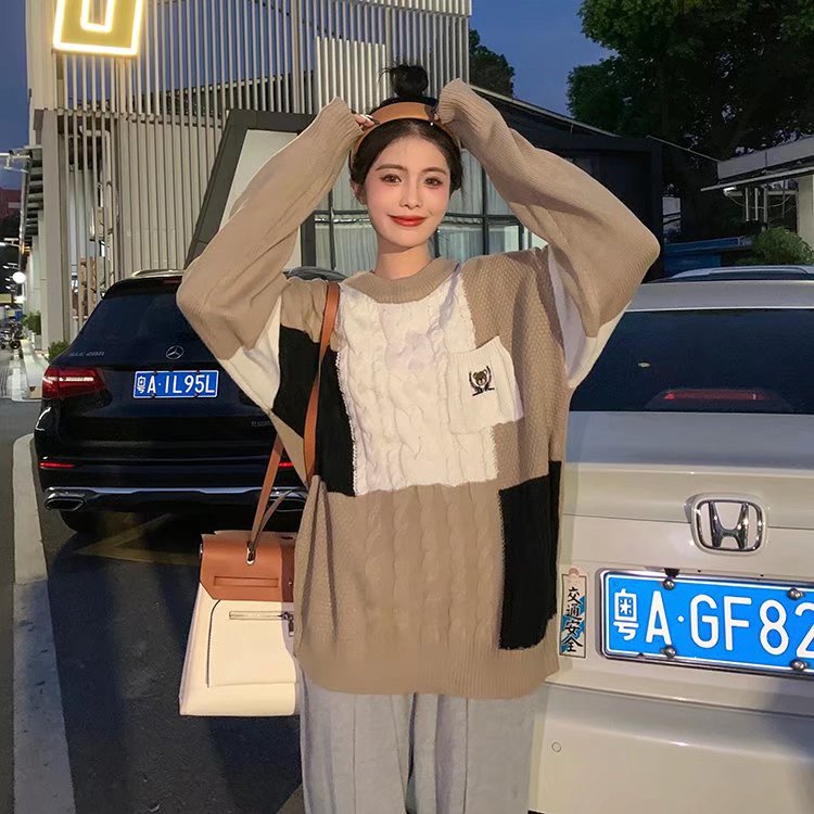 Áo len Cổ Tròn Màu Trơn Phong Cách Hàn Quốc Thời Trang Cho Nam