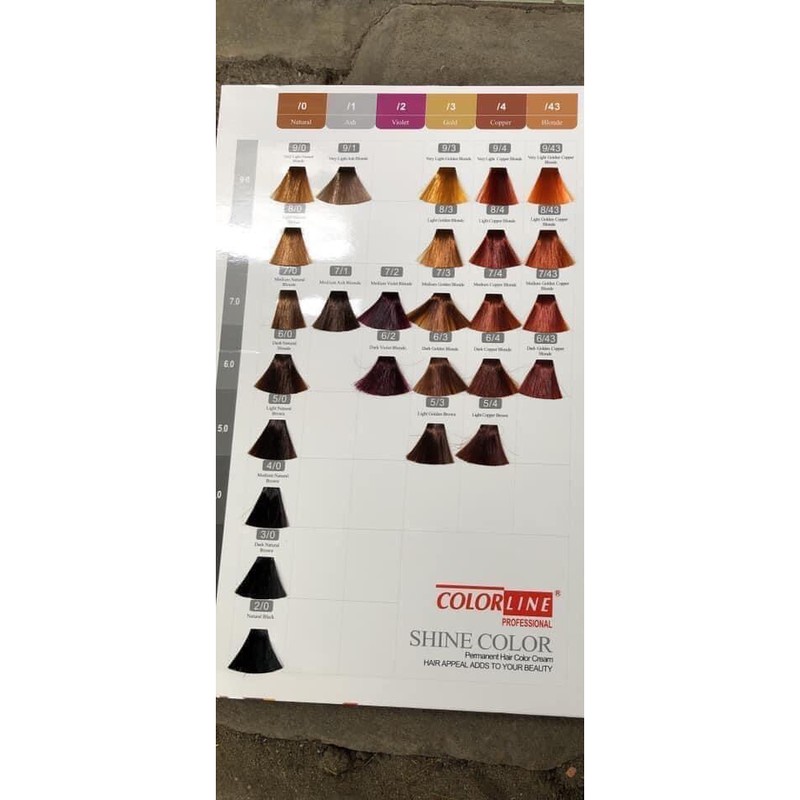 20 tuýp thuốc nhuộm tóc thời trang colorline tự chọn màu( k kèm õy)