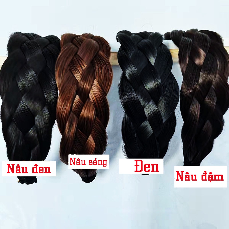 Bờm Tóc Giả Thắt Bím Bộ - Sưu Tập Bờm Tóc Tết