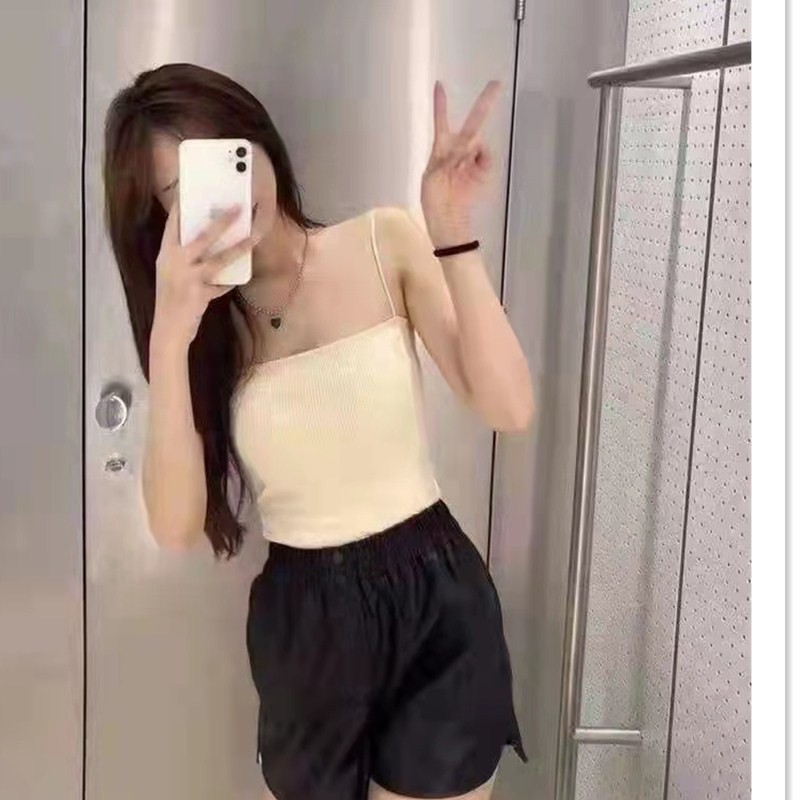 Áo 2 Dây Gân Tăm Đệm Ngực Form Chuẩn Co Giãn Mềm Mịn Thoải Mái Sang Chảnh 2D13