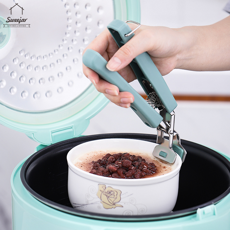 Set kẹp gắp chén dĩa SWEEJAR 201 cho nhà bếp chống trượt tiện dụng làm từ inox