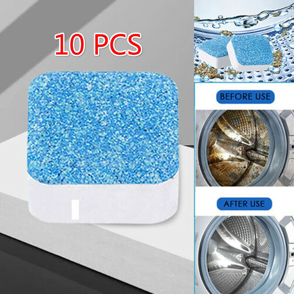 Bộ 10 viên tẩy giúp làm sạch lồng máy giặt tiện dụng