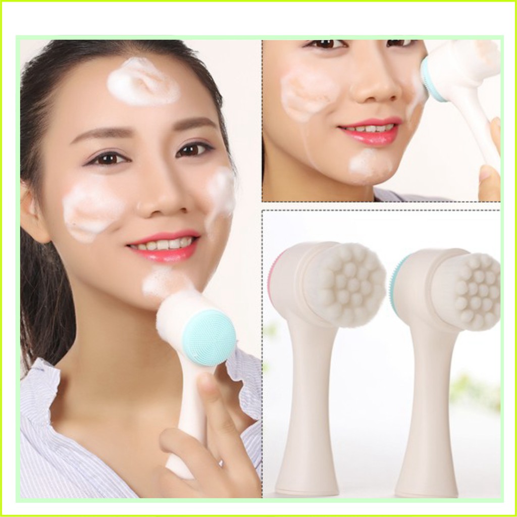 CỌ RỬA MẶT XUẤT NHẬT 2 ĐẦU SIÊU SẠCH