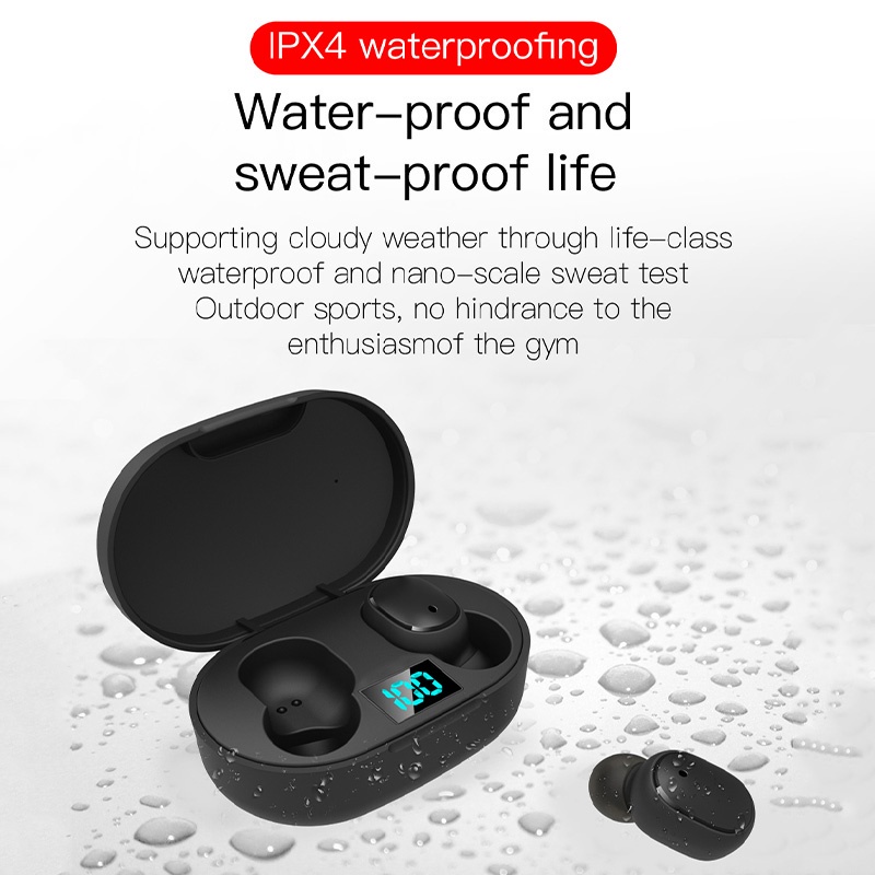 Tai Nghe Không Dây Bluetooth 5.0 E6S TWS Giảm Tiếng Ồn Chất Lượng Cao