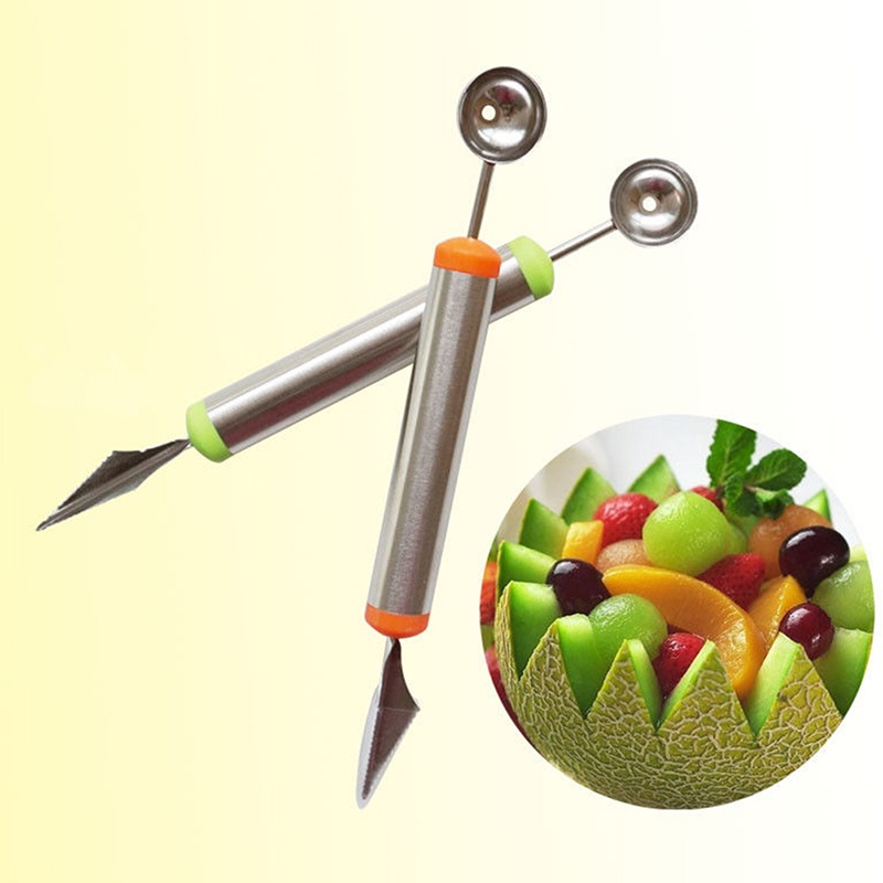 Kem / Trái Cây 2 Đầu Bằng Thép Không Gỉ