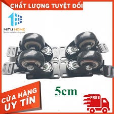 Bánh xe nhựa đặc loại xịn chỉu tải 1-5 tấn