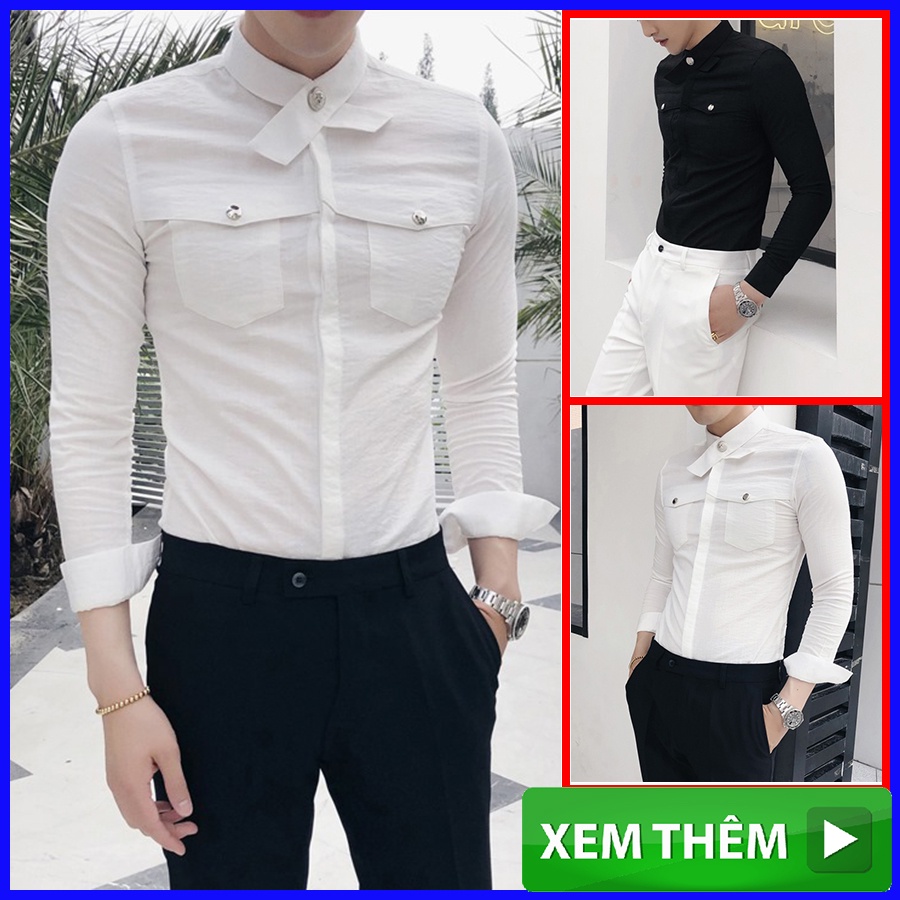 Áo sơ mi Nam, Áo sơ mi dài tay chất liệu Đũi, co giãn nhẹ, tạo cảm giác thoải mái cho người mặc, thu hút ảnh nhìn N11
