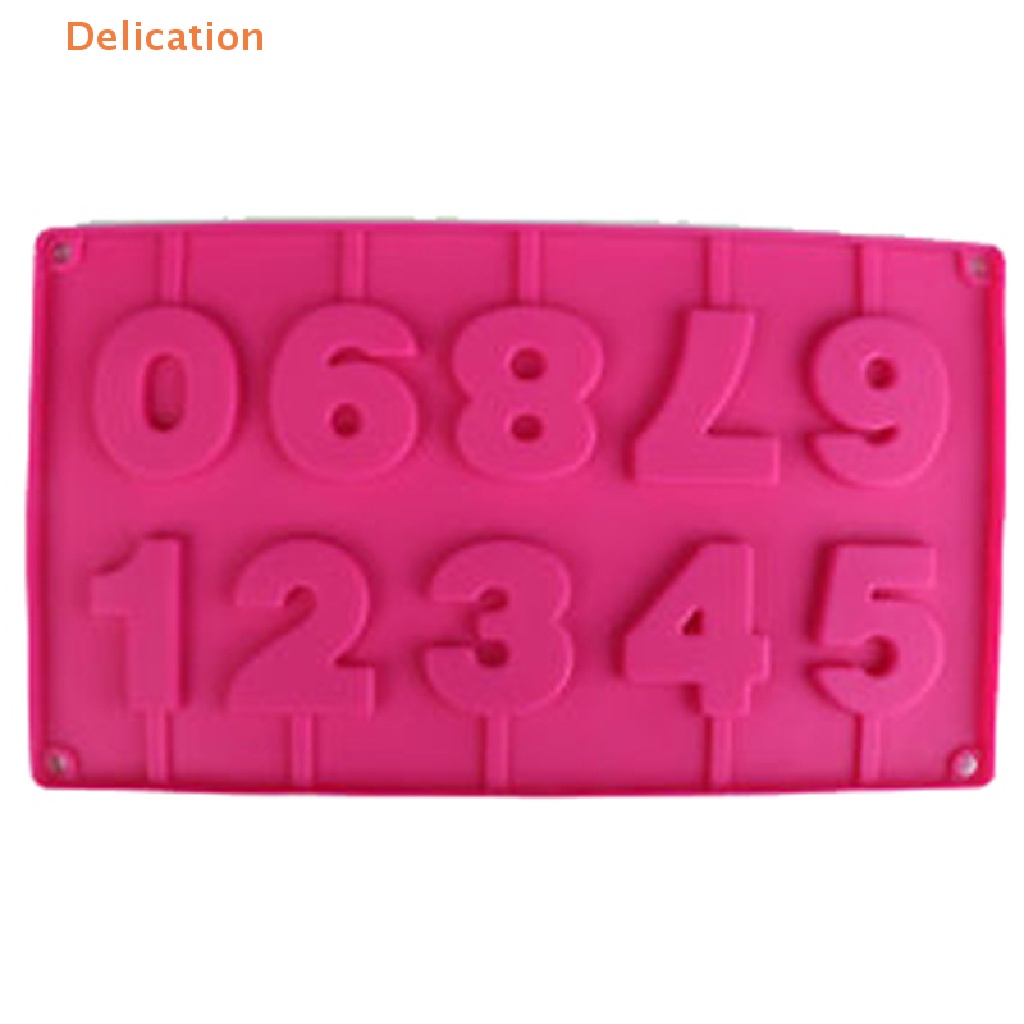 Khuôn Silicone Làm Bánh Kẹo Hình Số 0-9 3D