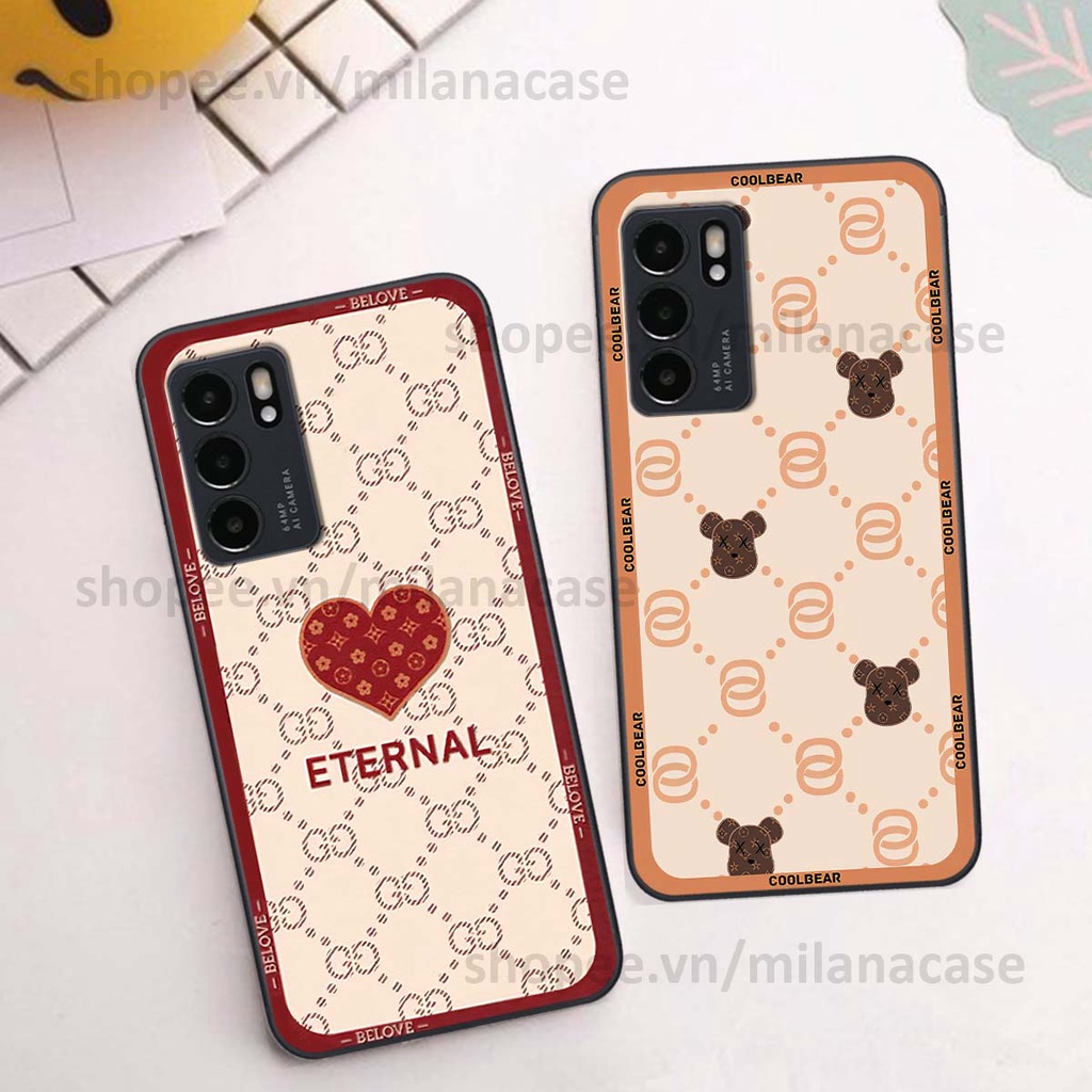 Ốp Oppo Reno6 / Reno6 Z 5G / Reno 6 hình trái tim be love tình yêu siêu đẹp, cá tính, thời trang