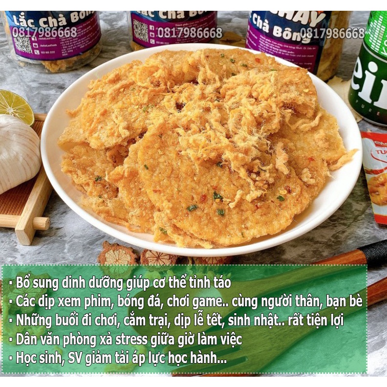 Cơm Cháy Chà Bông Giòn Rụm Vị Đậm Đà Từ Thịt Hũ 300g, Đồ Ăn Vặt Ngon Tiện Lợi