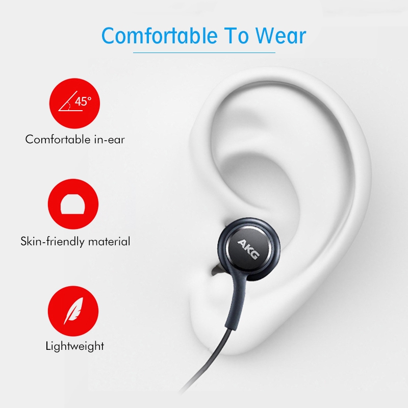 Tai nghe dây 1,2m micro điều chỉnh cho Samsung Galaxy S10 S9 S8 S7 S6 kèm phụ kiện