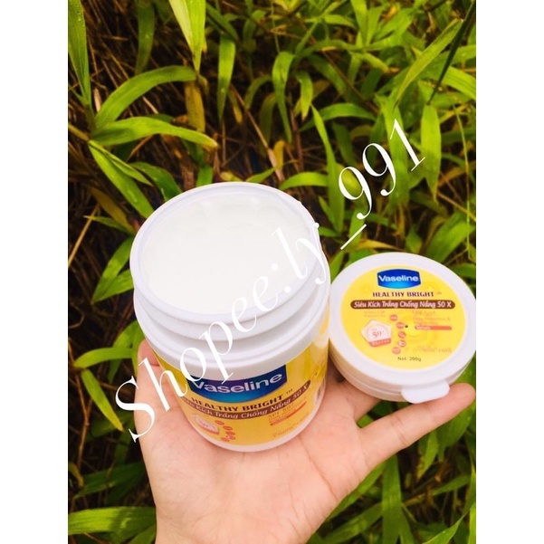 Kem kích trắng Vaseline 10x Thái Lan hộp 200gram