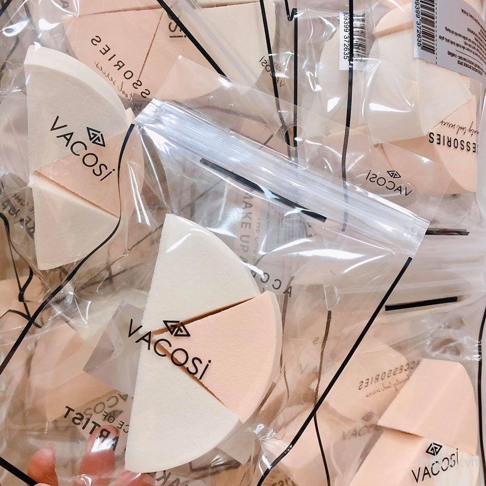 Bịch 3 bông ướt tam giác nhọn Vacosi BP12