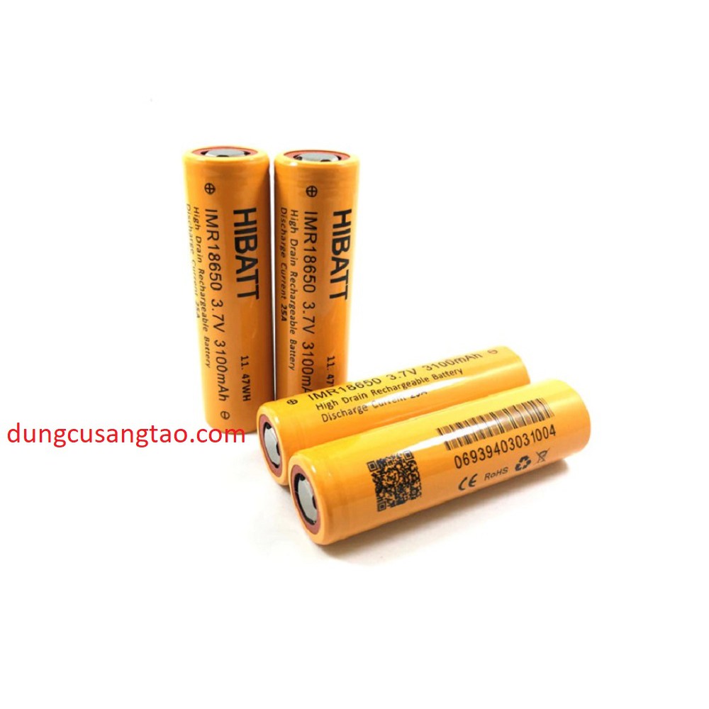 Pin 18650 3.7V 3100mAh (HIBATT)