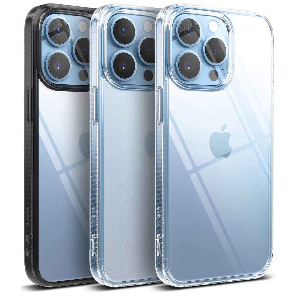 Ốp điện thoại Ringke Fushion cứng trong suốt pha lê tự nhiên cho iPhone 13 mini 13 13 Pro 13 Pro Max 