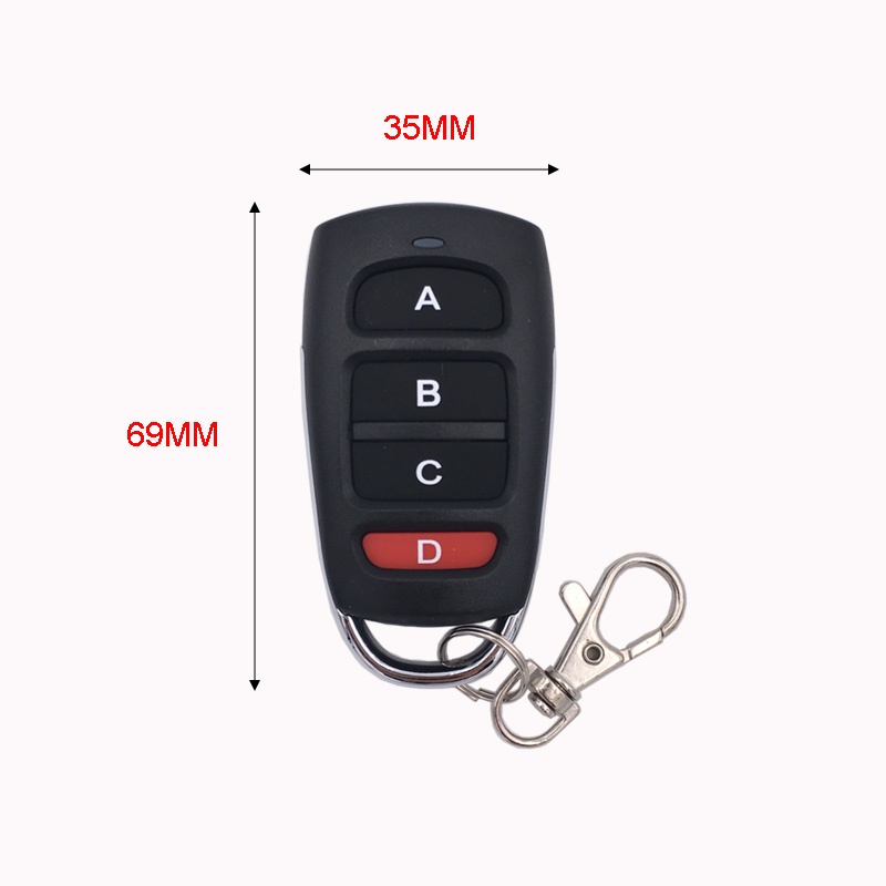 Điều khiển từ xa không dây thông minh DIESE 4 nút tần số 433Mhz RF chất lượng cao